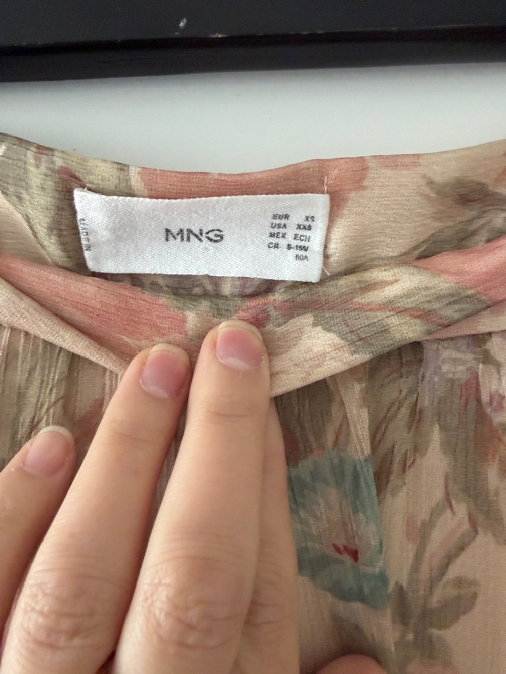 Mango Floral Maxi Skirt in Cream with Pink and Green - Picture 3 of 6